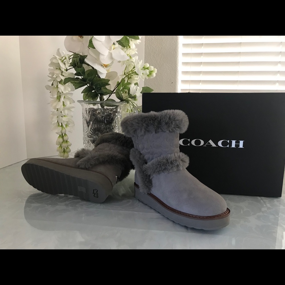 Coach Gray Snow boots